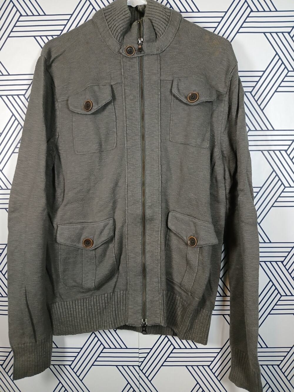 Banana Republic Mens Chore Style Sweater Jacket Size Medium